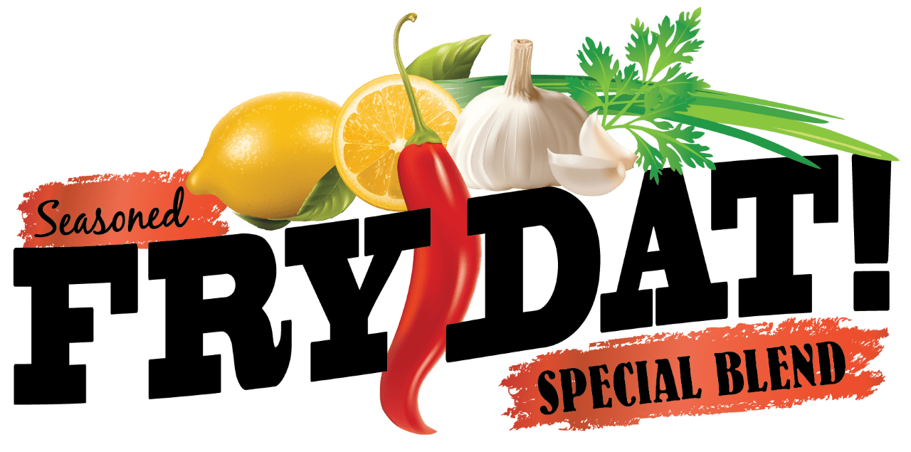 Fry Dat all-purpose fry mix seasoning mix logo
